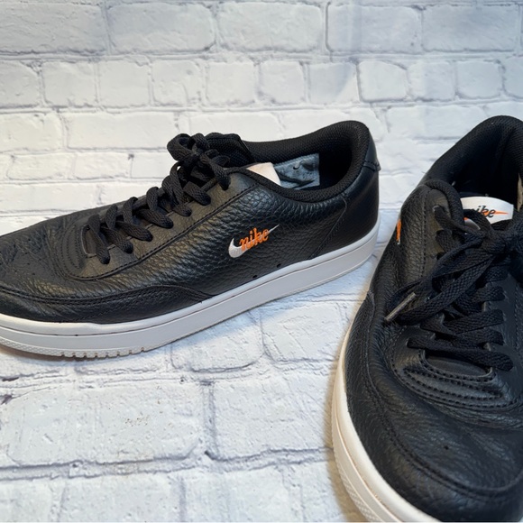 Nike Black and White Sneakers with Orange Detail - Picture 3 of 5